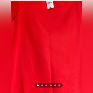 J crew cherry red pencil skirt, knee length , size 12